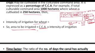 7  Definitions GCA CCA Intensity of Irrigation Time Factor Capacity Factor SBTE Jharkhand [upl. by Korey]