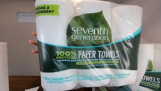 Best Eco Paper Towels  Seventh Generation Recycled Paper Towels [upl. by Vowel]