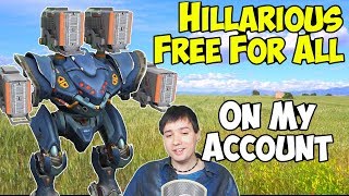 War Robots on Mannis Account  Hillarious Free For All Gameplay WR [upl. by Nadaba890]