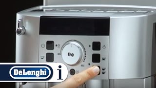 Magnifica S  How to set the Auto Off on your coffee machine [upl. by Vaientina164]