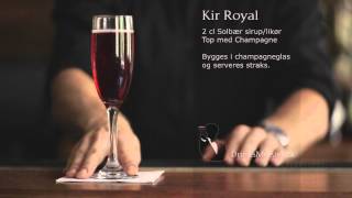 BarGeardk  Kir Royal  Velkomst cocktail [upl. by Blancha]