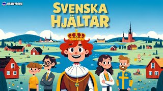 Svenska Hjältar  Sveriges Historia för Barn Säsong 1 Alfred Nobel Astrid Lindgren Gustav Vasa [upl. by Aimar404]