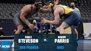 Gable Steveson vs Mason Parris 2021 NCAA Title 285 lbs [upl. by Hiamerej119]