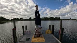 Headstand on Floating Dock [upl. by Eppie]