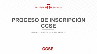 Cómo inscribirse en CCSE [upl. by Otrebogad]