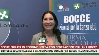 Sport siglata in Regione intesa con Federazione Italiana Bocce [upl. by Anse]