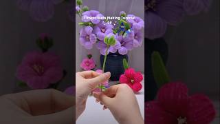 how to make flower buds with pipe cleaners  easy flowers buds making tutorial diy flowerscraft [upl. by Anitsirhc]