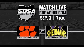 LIVE VIDEO STREAM Unioto Shermans vs Waverly Tigers Football [upl. by Aicilanna]