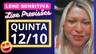 LENE SENSITIVA LIVE PREVISÕES QUINTA 121023 💖🤩 [upl. by Harret]