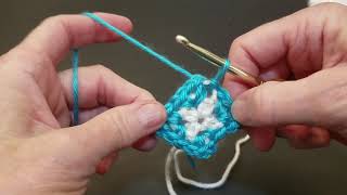 HOW TO CROCHET OLDER VERSION RadiatingMossStitchSquare Narrated  Cheryl Dee Crochet [upl. by Ailhad3]