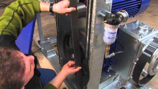 Rotray lobe pumps How to change a belt drive [upl. by Girardo]