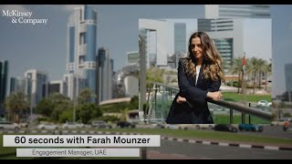 60 Seconds with Farah Mounzer in United Arab Emirates [upl. by Ordep]