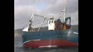 An Irish fishing trawler herring fishing [upl. by Leafar]