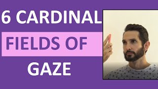 Six Cardinal Fields of Gaze Nursing  Nystagmus Eyes Cranial Nerve 346 Test [upl. by Niraa]