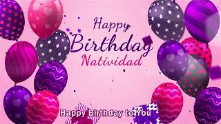 Happy Birthday Natividad  Natividad Happy Birthday Song  Natividad [upl. by Azeel]