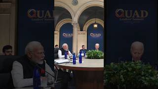 PM Modi thanks President Biden for his commitment and contribution to Quad  shorts [upl. by Arabella423]