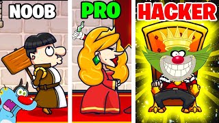 NOOB vs PRO vs HACKER  In Murder  To Kill Or Not To Kill  With Oggy And Jack [upl. by Elleinnod]