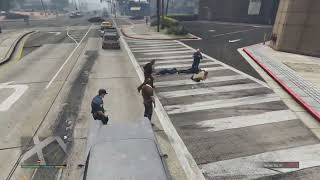 GTA V vagos and Aztecas vs paramedic fight part 2 [upl. by Randene340]