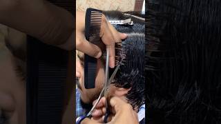 Relaxing ASMR Scissors haircut asmr scissorhaircut asmrhaircut scissors [upl. by Nnyleuqaj]