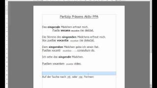 Tutorial Latein Nachhilfe Teil7 PPAmp4 [upl. by Tsew]