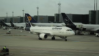 Flughafen Frankfurt FRA Terminal 1A  Lufthansa plane spotting Frankfurt airport EDDF [upl. by Xet]