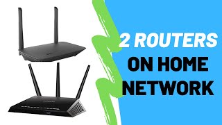 How To Connect 2 Routers On 1 Home Network [upl. by Leivad]