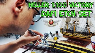 HELLER 1100 HMS VICTORY DAFI DETAIL ETCHED SETS [upl. by Nelda]