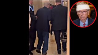 Mitch McConnell struggling to walk after falling at the capitol [upl. by Namharludba]