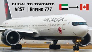 TRIP REPORT  Air Canada ECONOMY  Boeing 777300ER  Dubai to Toronto [upl. by Leora]