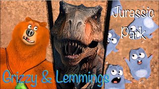 Grizzy and Lemmings  Jurassic Park Pt1  E22 [upl. by Lyndes689]