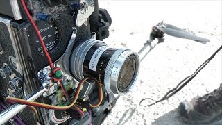 16mm Bolex Film Camera on Drone and Gimbal [upl. by Irbua]