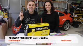 Bossweld 200 Amp TS200 TIG Stick Inverter Welder [upl. by Adnalu]