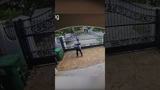 CJAY’ Man Hands Off Stolen TV Through Fence to Accomplice 📺🤯 stayprotected shorts [upl. by Mirna718]