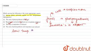 select the wrong statmeny  11  RESPIRATION IN PLANTS  BIOLOGY  ERRORLESS  Doubtnut [upl. by Kreegar645]