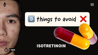 9️⃣ Things to avoid with isotretinoin capsules❌  by dermatologist [upl. by Noellyn]