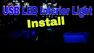 USB Powered LED Car Interior Neon Light Installation How To [upl. by Sutsugua]