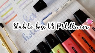 STABILO VS MILDLINER  review y swatches [upl. by Eniak]