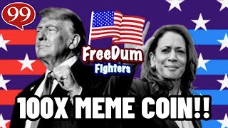 NEXT 100X CRYPTO MEME COIN PRESALE TRUMP VS KAMALA MEME COIN [upl. by Connie]