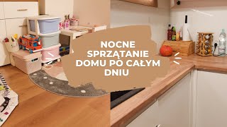 SPRZĄTANIE DOMU PO CAŁYM DNIU 😱 sprzątanie kuchni salonu clean with me gotowanie [upl. by Toogood]