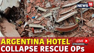 Argentina Hotel Collapse Rescue Live Cam  Argentina Hotel Collapse  Villa Gesell Collapse  N18G [upl. by Anika]