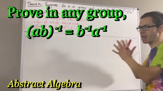 Prove in any group ab1  b1a1 ILIEKMATHPHYSICS [upl. by Toomay707]