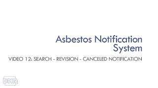 Asbestos Training Video Search—Revision—Canceled Notification  Iowa DNR [upl. by Vance]