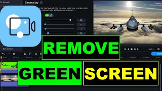 Remove Green Screen in Movavi Video Editor movavi [upl. by Quartet]