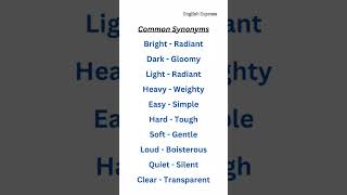 Common Synonyms learnenglish synonyms synonym learn english vocabulary englishexpress [upl. by Osborn]