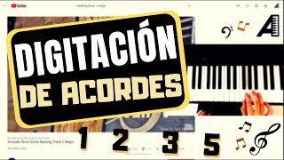 Digitación de acordes en piano [upl. by Guerra223]