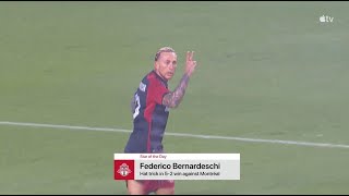 The MLS Star of the Day Toronto FCs hattrick hero Federico Bernardeschi 🌟 [upl. by Winnifred]