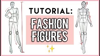 How to draw  Fashion Figures For beginners ✧。°₊·ˈ∗♡∗ [upl. by Craig]