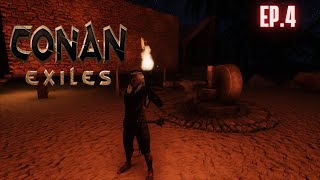 CONAN EXILES ep4 CONSEGUINDO TRABALHADORES KKKK [upl. by Hsirahc656]