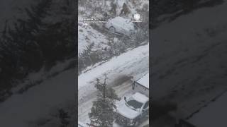 Car Crash Amid Snowy Weather n Silverton Colorado [upl. by Culhert]