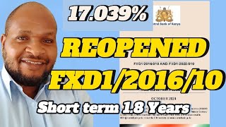 REOPENED FXD1201610  22 MONTH TREASURY BOND INVESTMENTINVEST AT EFFECTIVE 16 FIXED RETURN [upl. by Airlie]